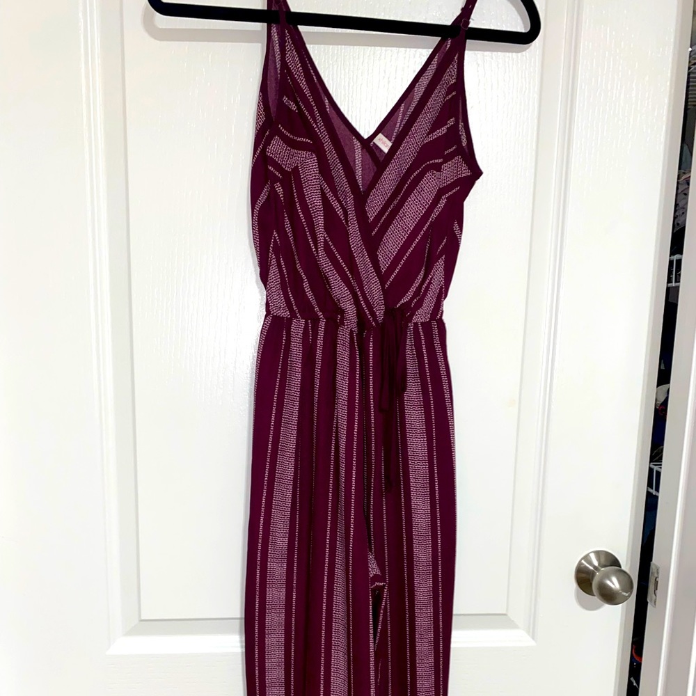 Magenta striped jump suit only worn once